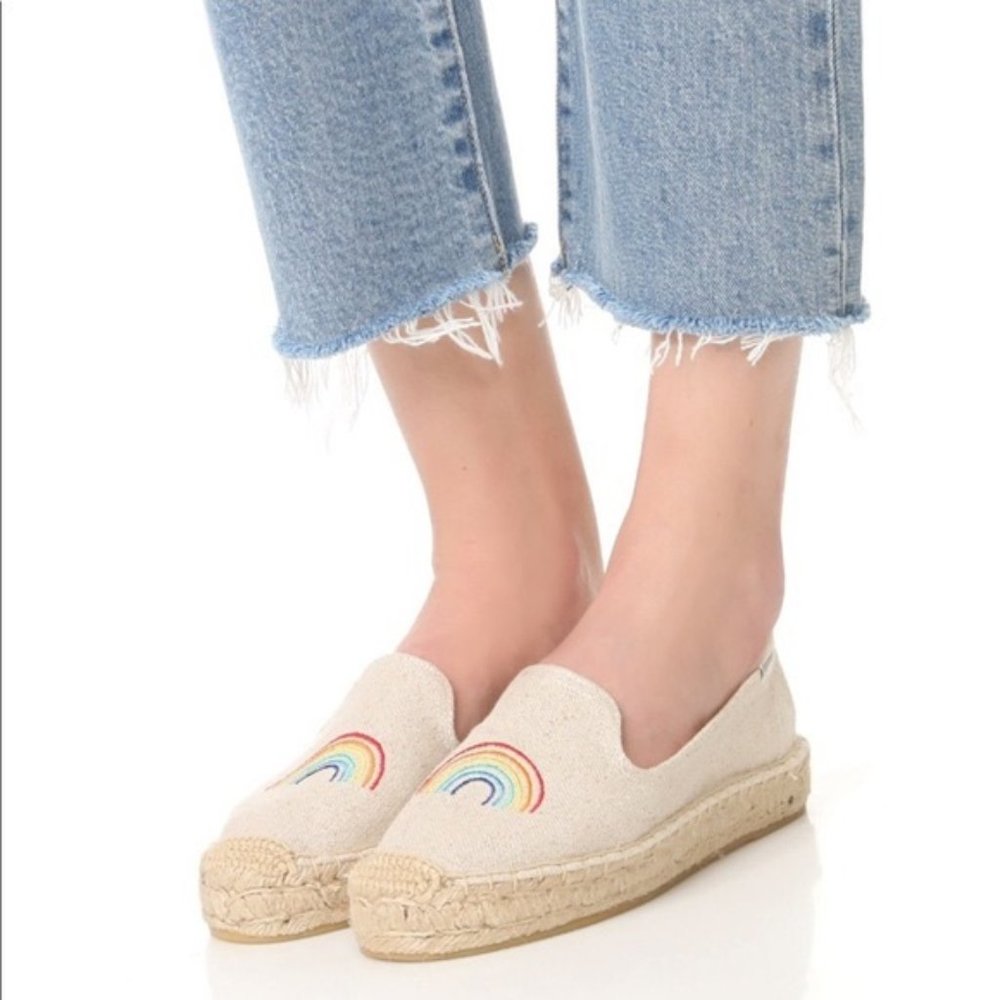 Soludos x Ashkahn | Rainbow Embroidered Espadrille